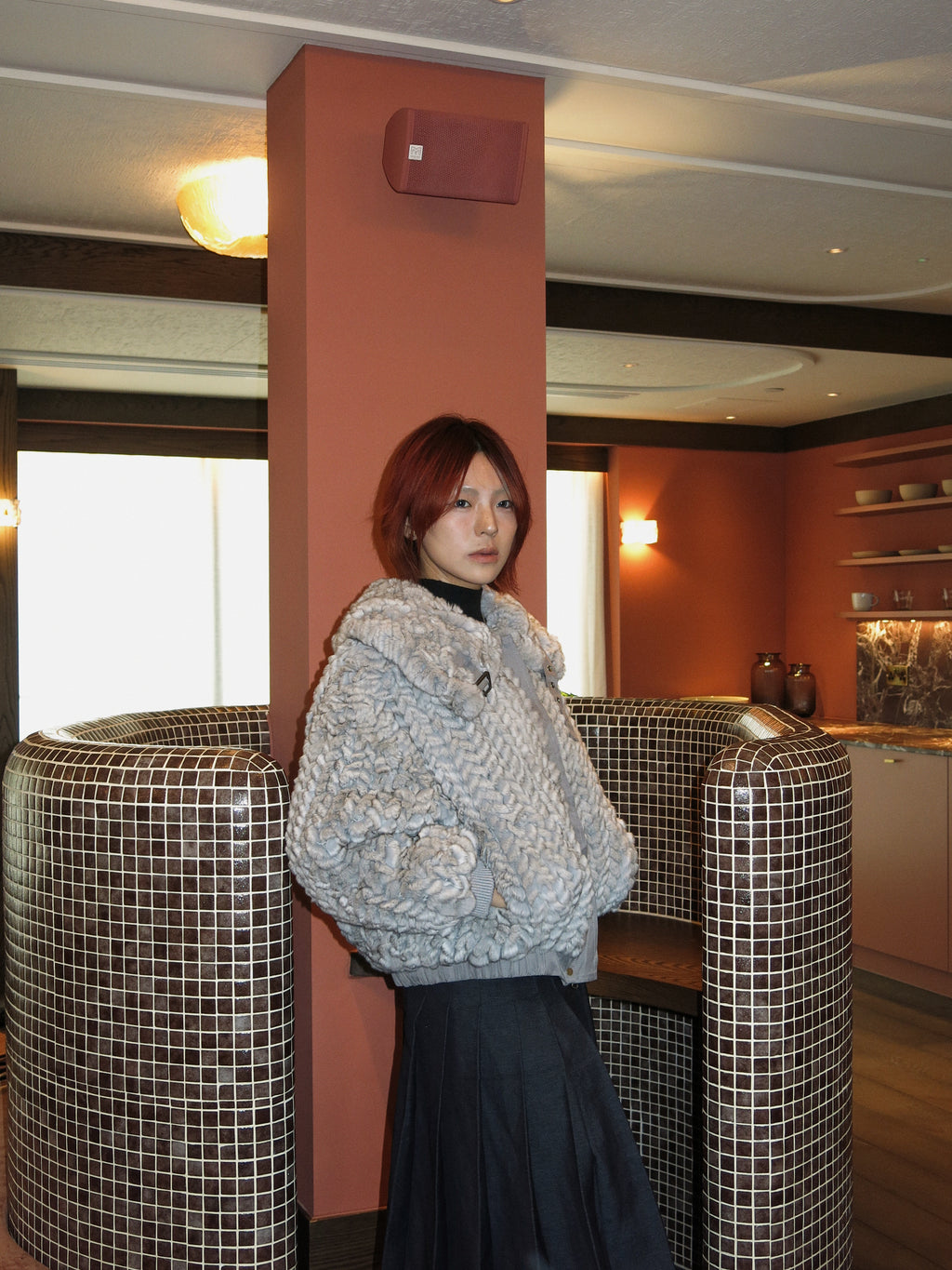Reversible Rex Rabbit Fur Jacket