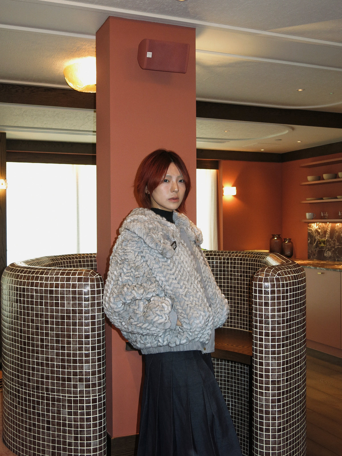 Reversible Rex Rabbit Fur Jacket