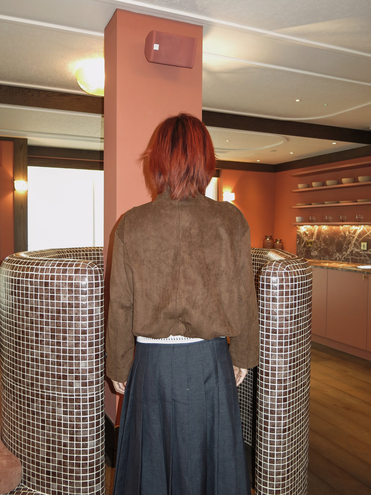 Suede Button Jacket