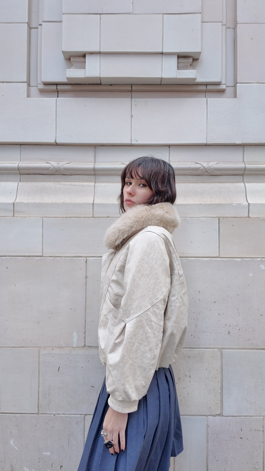 Luxe Fox Fur Leather Jacket