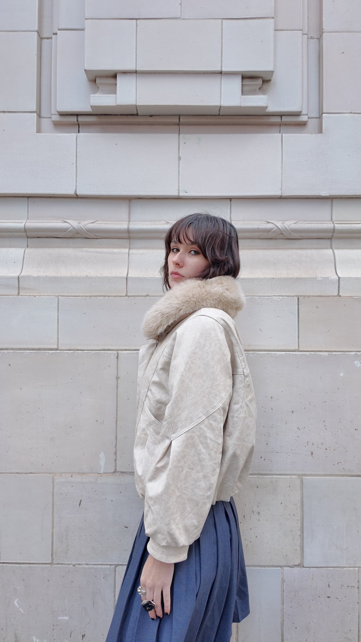 Luxe Fox Fur Leather Jacket