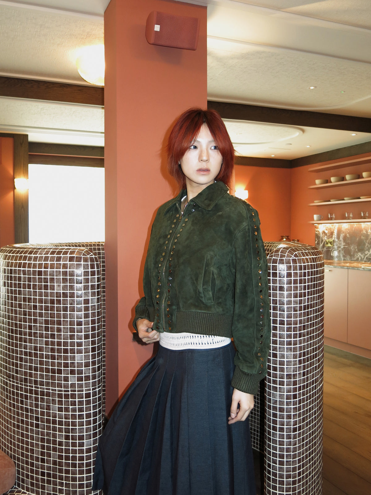 Studded Sheepskin Jacket