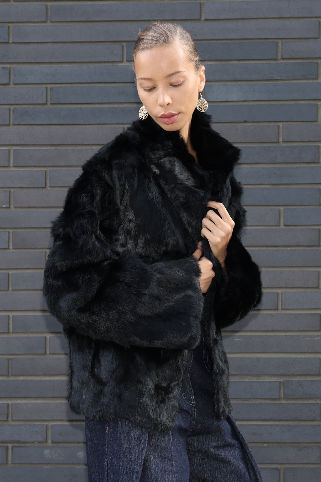 Soft Bunny Fur Jacket