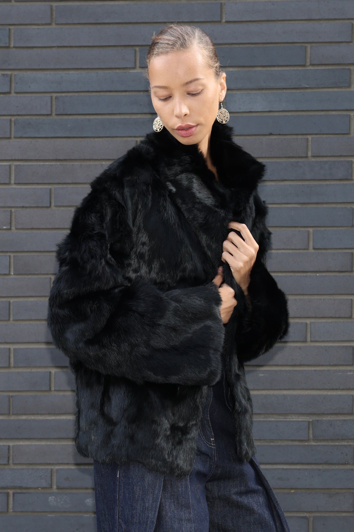 Soft Bunny Fur Jacket