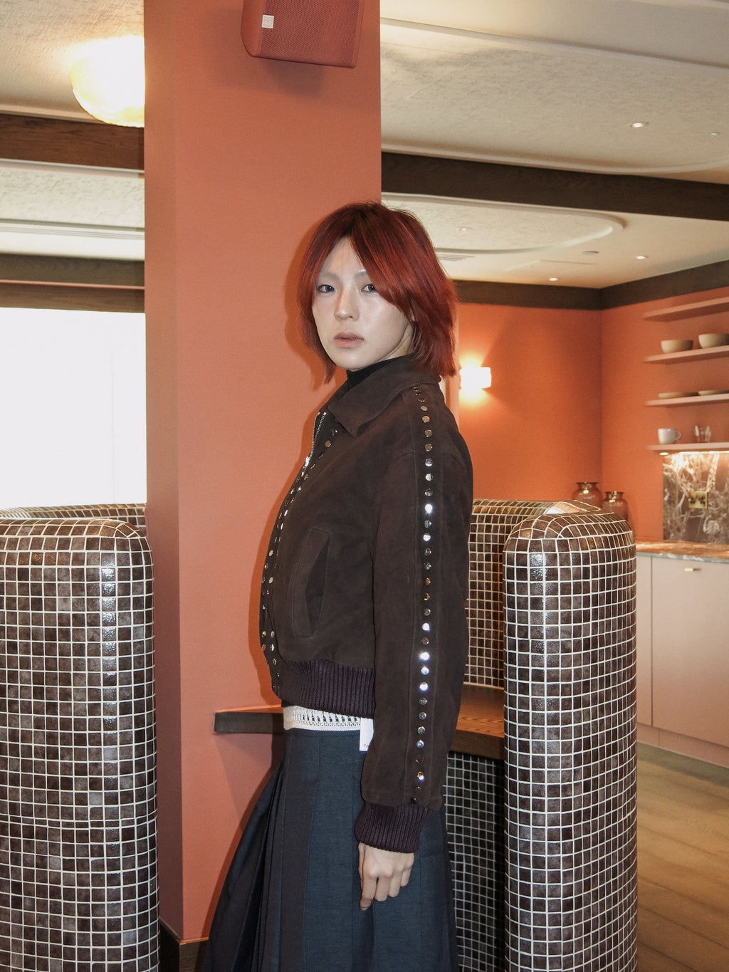 Studded Sheepskin Jacket