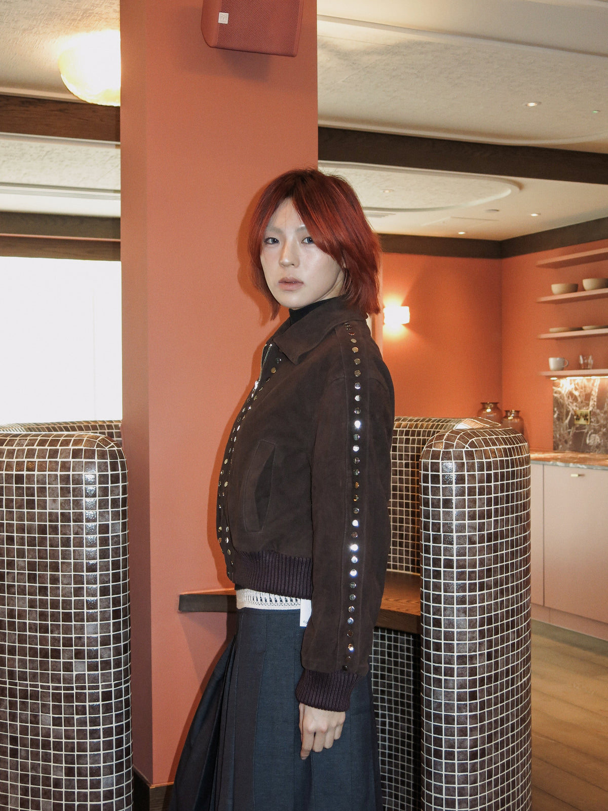 Studded Sheepskin Jacket