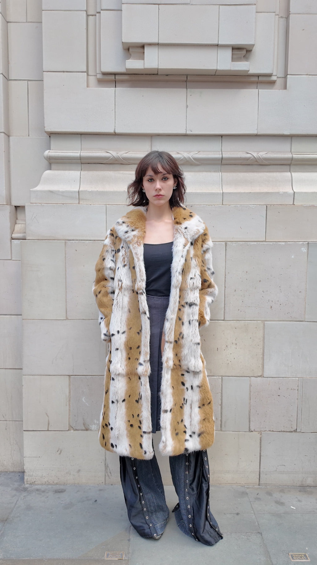 Blended Rabbit Fur Coat