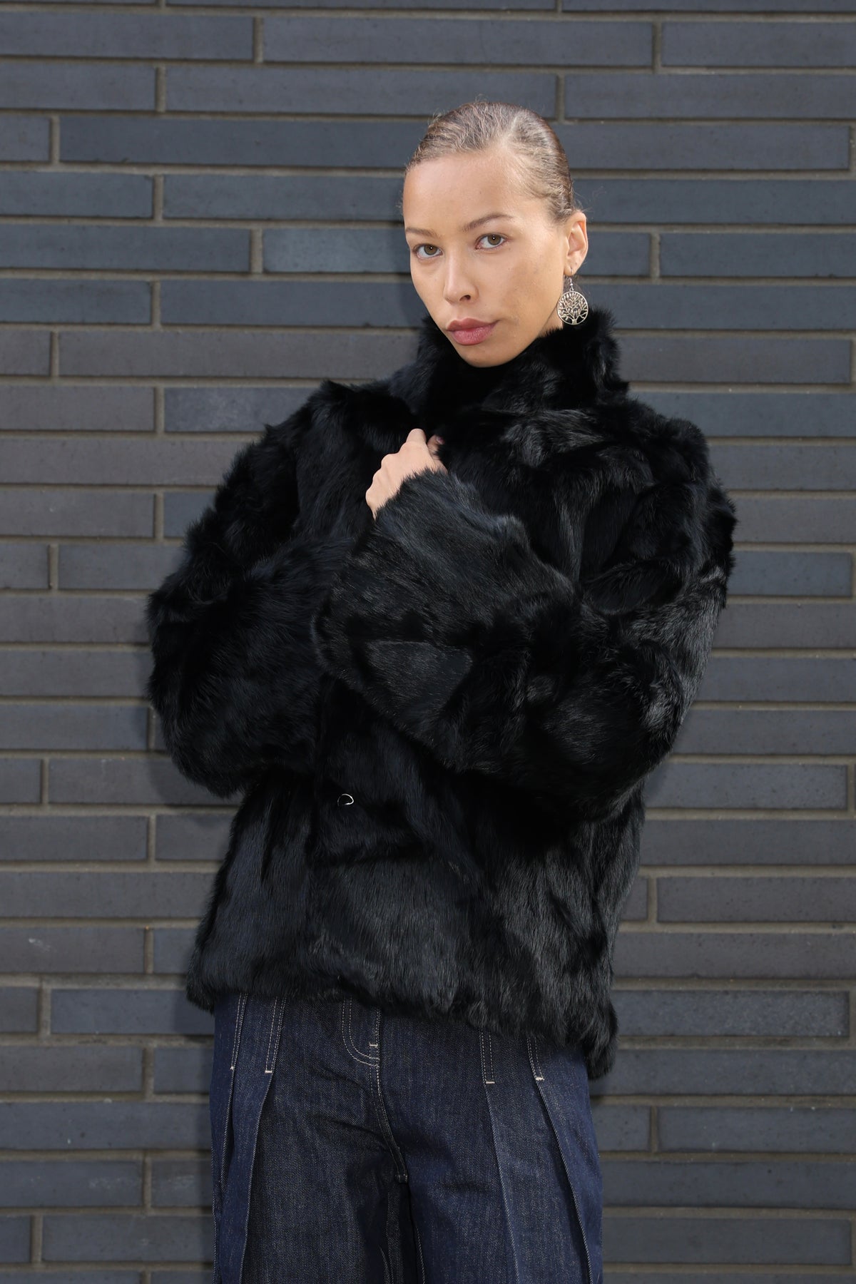 Soft Bunny Fur Jacket