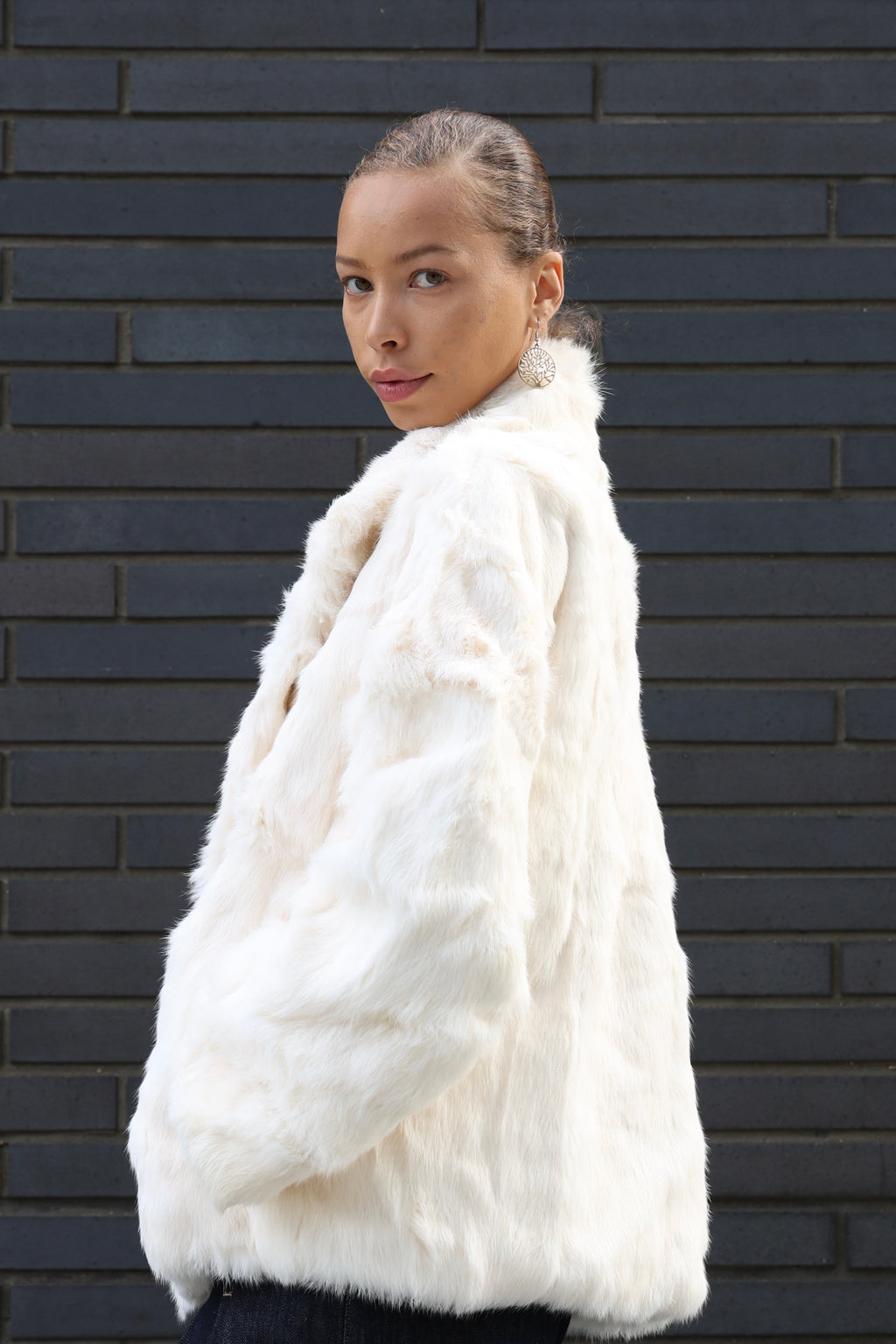 Soft Bunny Fur Jacket