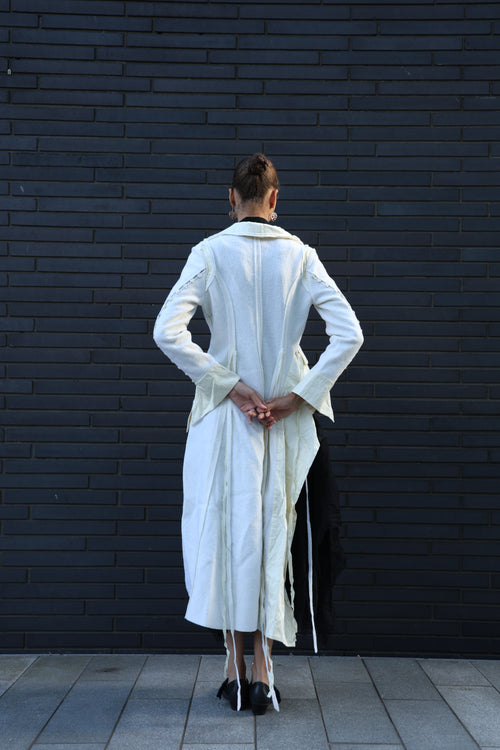 Asymmetry Wool Coat