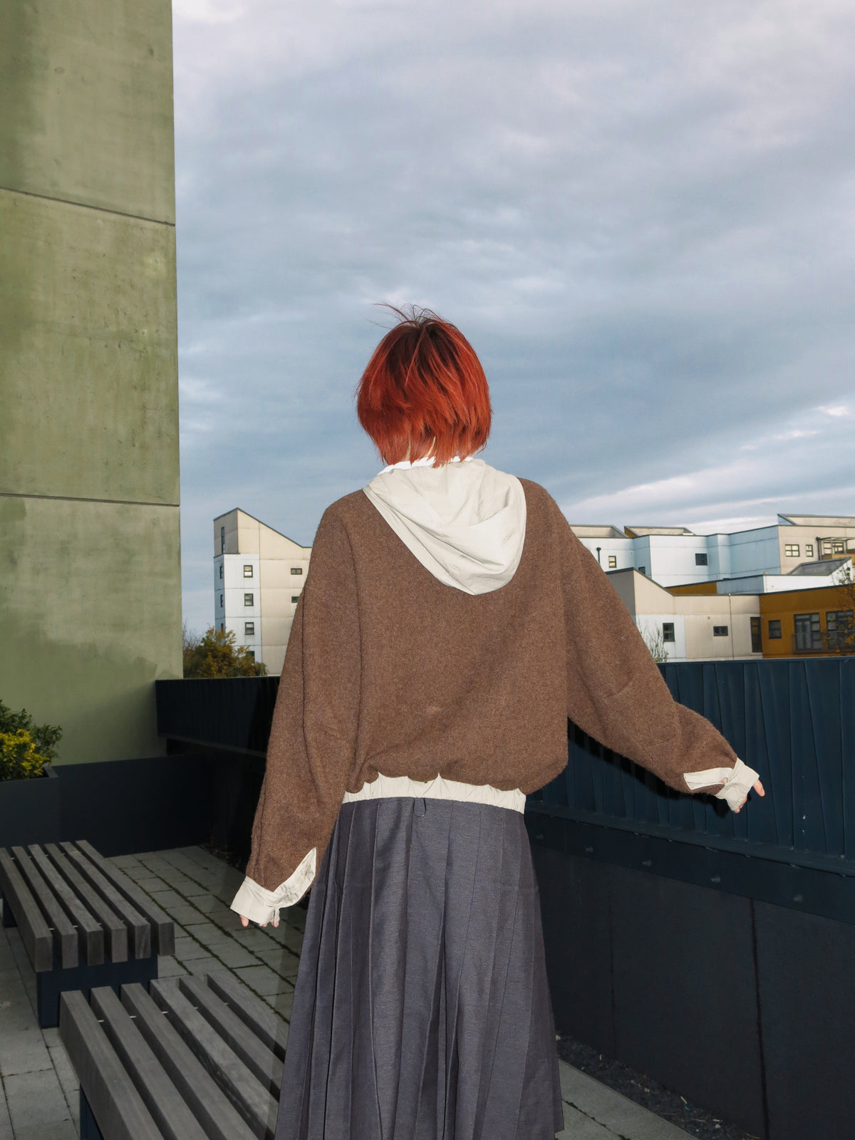 Reversible Wool Short Jacket