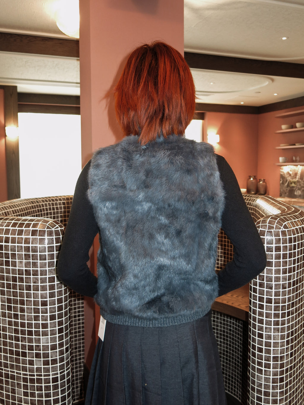 Frosted Rabbit-Fur Vest