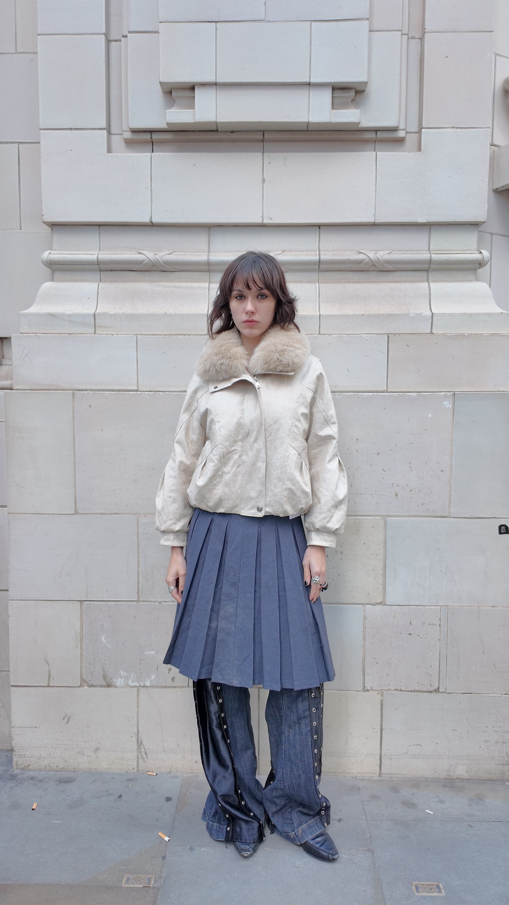 Luxe Fox Fur Leather Jacket