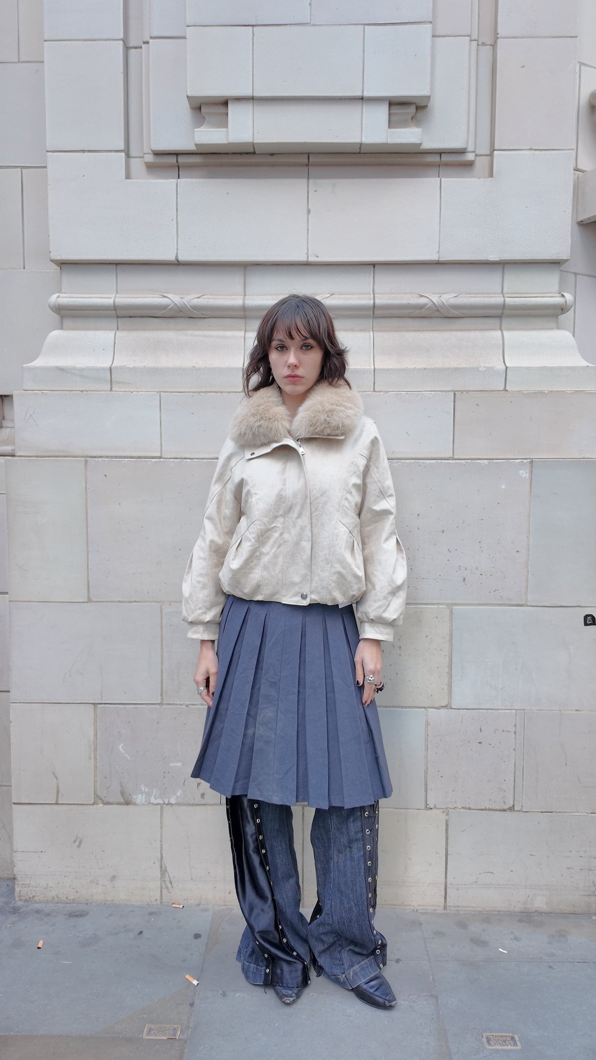 Luxe Fox Fur Leather Jacket