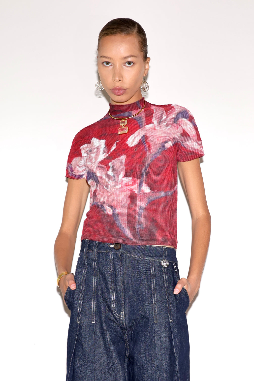 Printed Strench Top