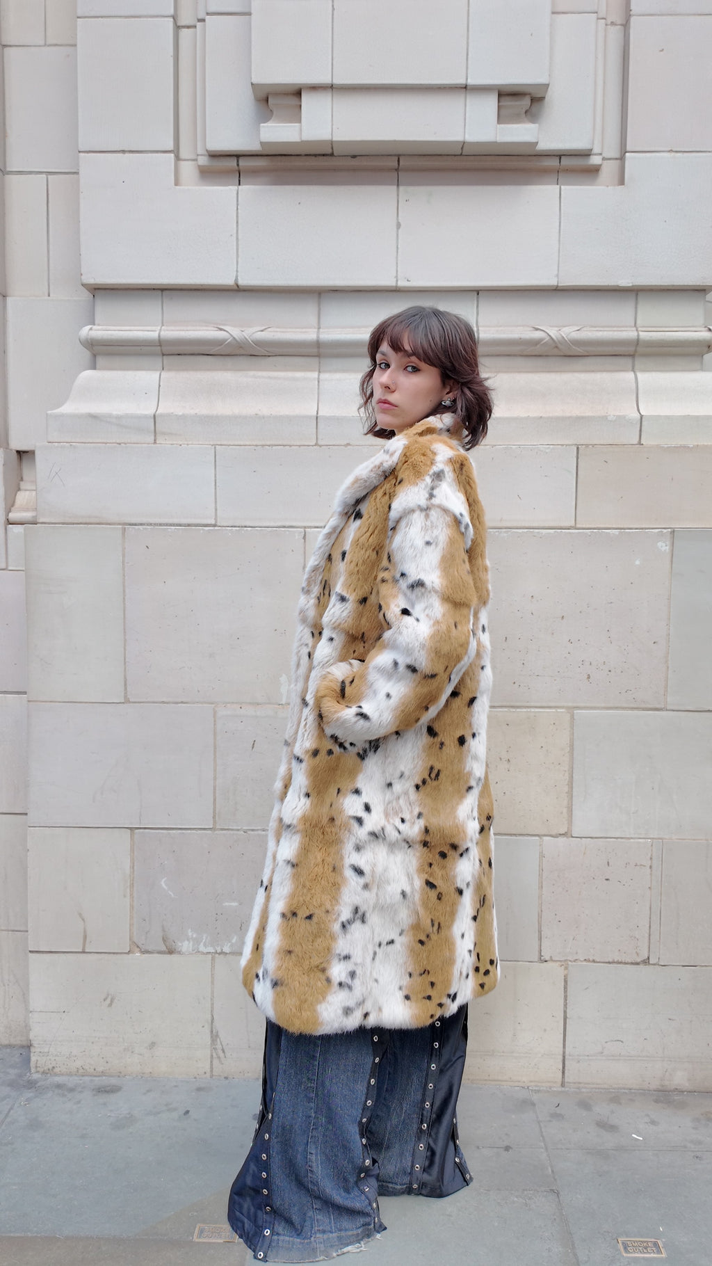 Blended Rabbit Fur Coat
