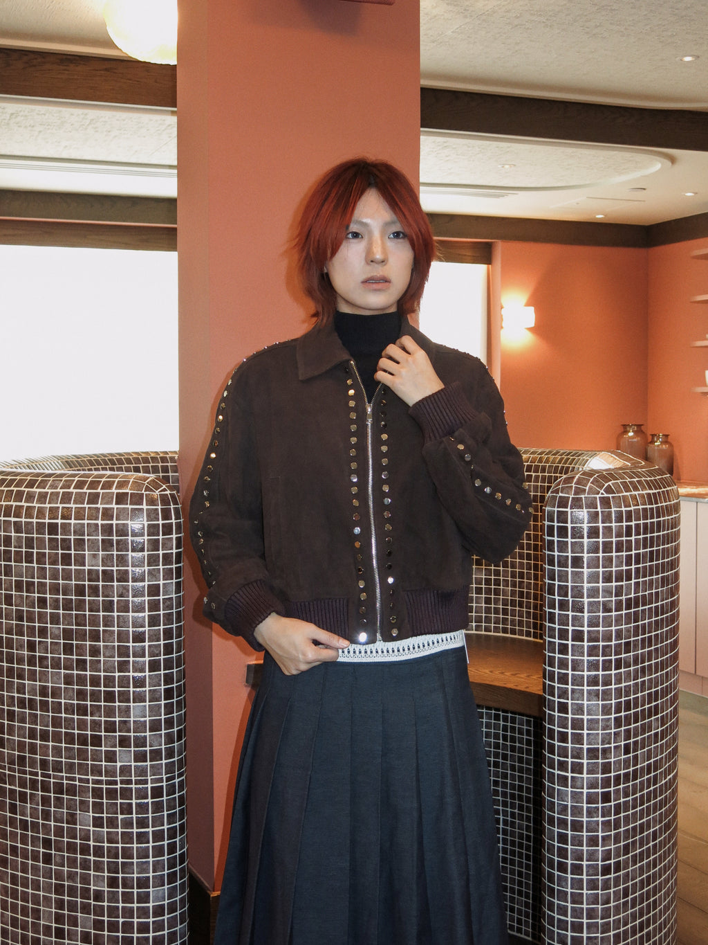 Studded Sheepskin Jacket