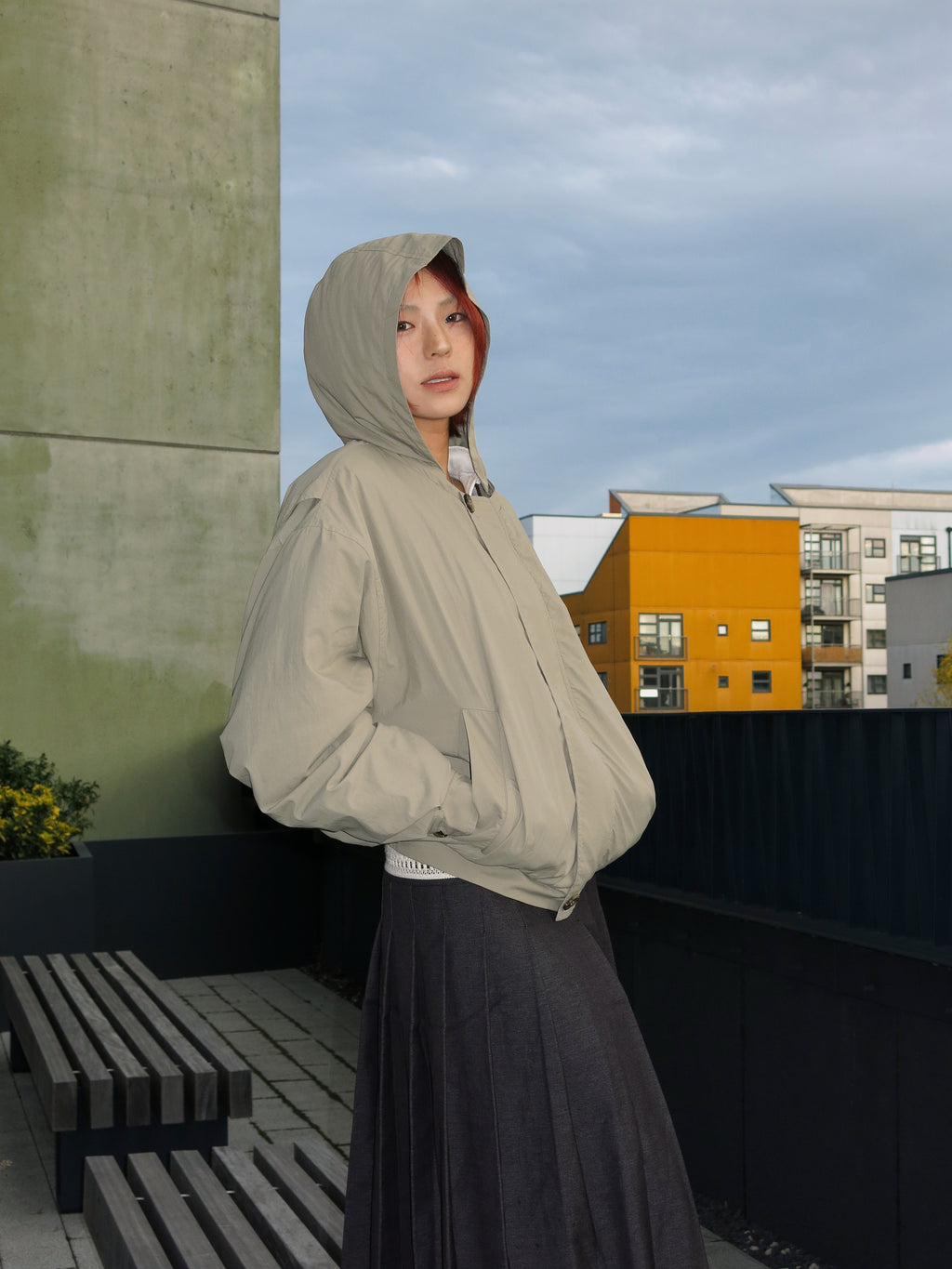 Reversible Wool Short Jacket