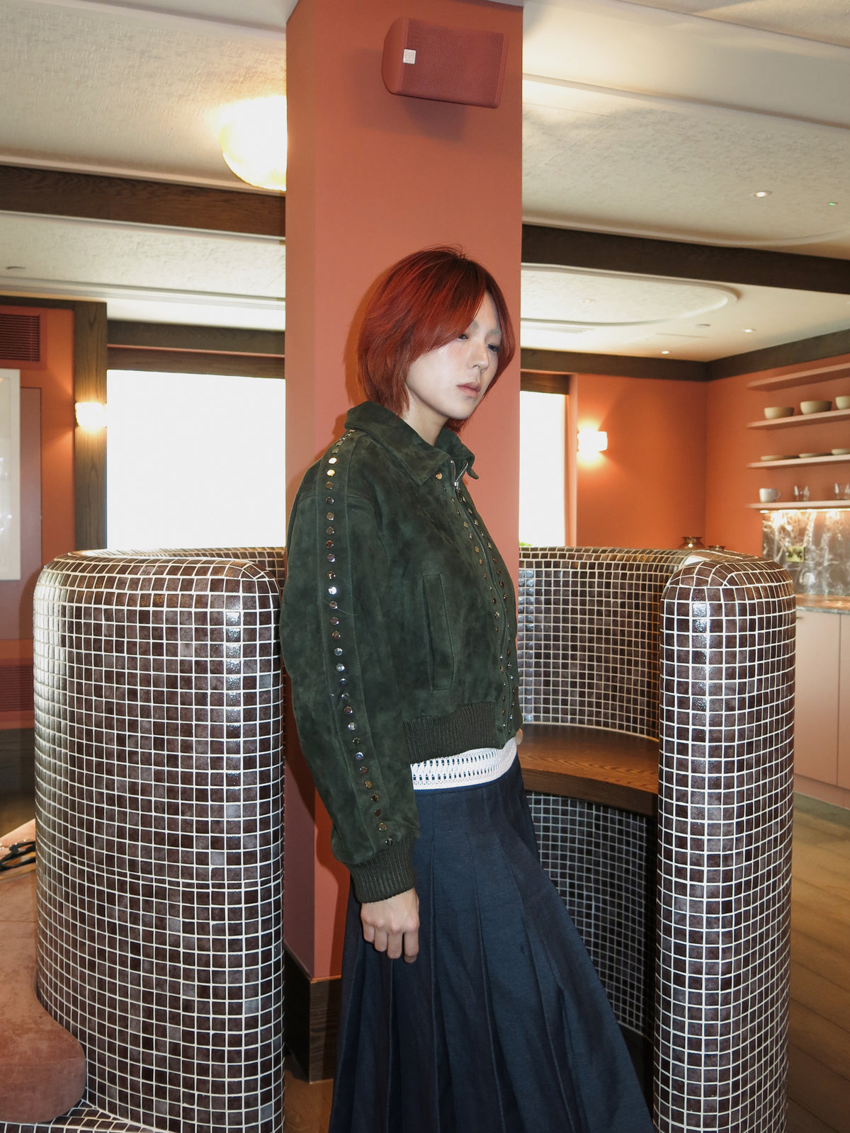Studded Sheepskin Jacket