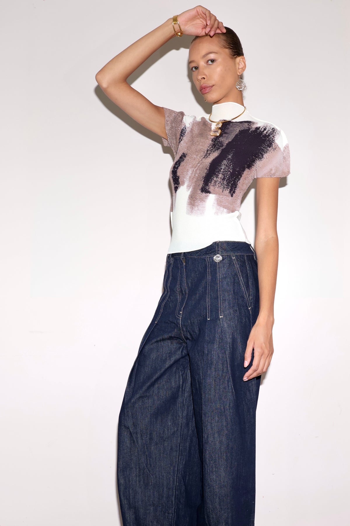 Printed Strench Top