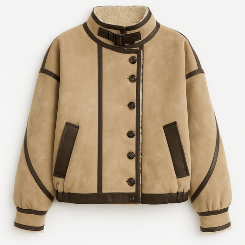 Arctic Shearling Leather Jacket